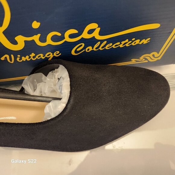 NWT Sbicca Volin Mule Black Teardrop Stacked Heel Suede Leather. Various - Picture 2 of 14